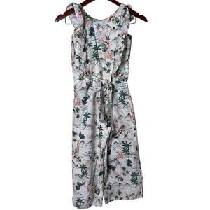 Classic Prep Girl Hula Print Jumpsuit Sz 10